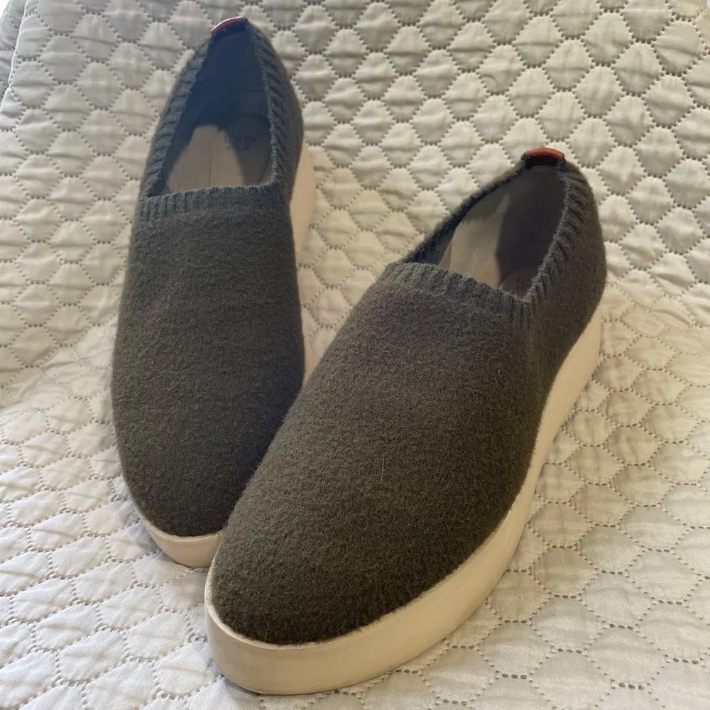 Louise et Cie Dark Green Platform Sneakers